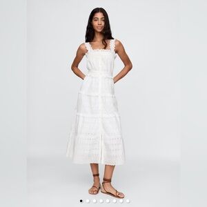 NWT Gap X Dôen white eyelet midi dress size xl
